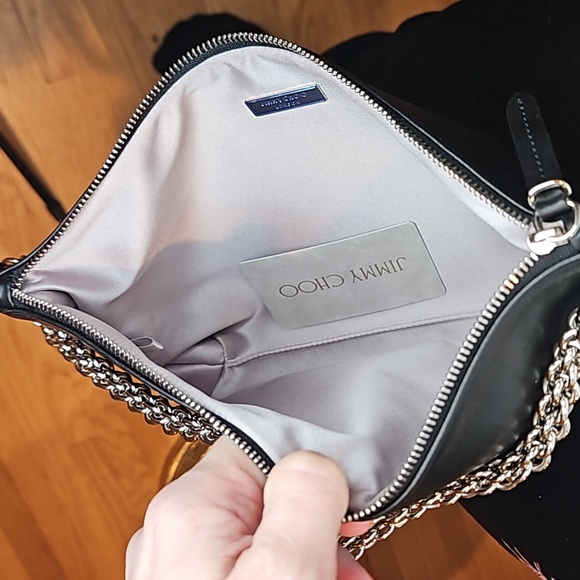 JIMMY CHOO Callie logo-print leather shoulder bag - Picture 12 of 15